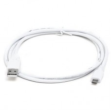 Дата кабель USB 2.0 AM to Micro 5P 1.0m Pro white REAL-EL (EL123500024)