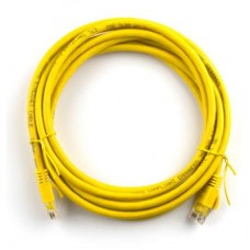 Патч-корд 20м, RJ-45, Cat.5e, CU, мідь, жовтий Ritar (PCR-CU/20Yw / 04300)