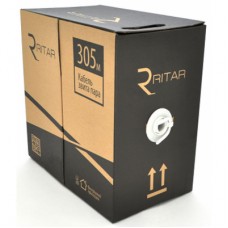 Кабель сетевой Ritar UTP 305м, cat 6, CU, КНП 4*2*0,56мм, Black, outdoor (06712)