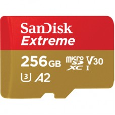 Карта памяти SanDisk 256GB microSD class 10 UHS-I U3 Extreme (SDSQXAV-256G-GN6MN)