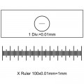 Аксессуар для микроскопов Sigeta Калібрувальна лінійка Slide-1 X 0.01мм (65654)