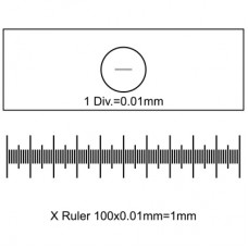 Аксесуар до мікроскопів Sigeta Калібрувальна лінійка Slide-1 X 0.01мм (65654)