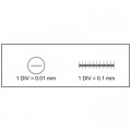 Аксессуар для микроскопов Sigeta Калібрувальна лінійка Slide-7 X 0.01мм, 0.1мм (65668)