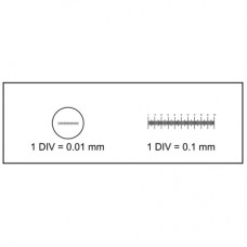 Аксесуар до мікроскопів Sigeta Калібрувальна лінійка Slide-7 X 0.01мм, 0.1мм (65668)