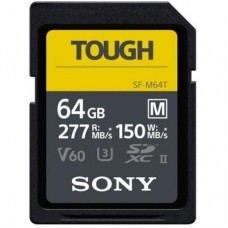 Карта пам'яті Sony 64GB SDXC class 10 UHS-II U3 V60 Tough (SFM64T.SYM)