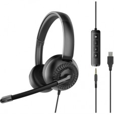 Навушники Speedlink METIS USB Stereo Headset 3.5mm Jack with USB Soundcard Black (SL-870007-BK)