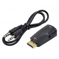 Перехідник ST-Lab HDMI male (PC/laptop) - VGA F(Monitor) (U-991 black)