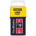 Скобы Stanley Light Duty тип а, 10мм, 1000шт (1-TRA206T)