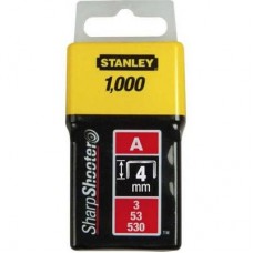 Скобы Stanley Light Duty тип а, 4мм, 1000шт (1-TRA202T)