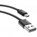 Дата кабель USB 2.0 AM to Micro 5P 2.0m Nets T-M801 Black T-Phox (T-M801(2) black)