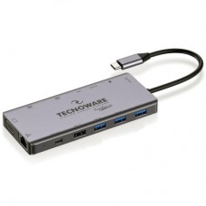 Порт-реплікатор TECNOWARE Dock Station USB TYPE-C 13 in 1 Adapter HUB (FHUB17692)