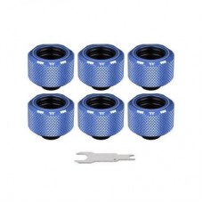 Фітинг для СРО ThermalTake Pacific C-Pro G1/4 PETG 16mm OD Fitting Kit - Blue (CL-W210-CU00BU-B)