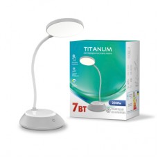 Настільна лампа TITANUM LED DC3 7W 3000-6500K USB сіра (TLTF-022G)