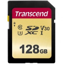 Карта памяти Transcend 128GB SDXC class 10 UHS-I (TS128GSDC500S)