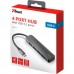 Концентратор Halyx Type-C to 4-Port USB-A 3.2 Grey Trust (24948_TRUST)