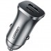 Зарядний пристрій Ugreen CD130 20W USB + Type-C PD Car Charger (Gray) (30780)