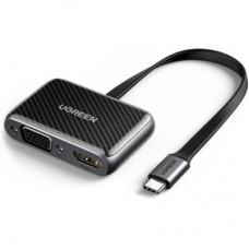 Перехідник USB2.0 to HDMI+VGA (HDMI 1.4b 3D/4K*2K30Hz+VGA 1080P60Hz CM303) black Ugreen (70549)