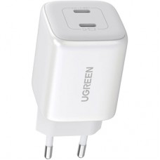 Зарядное устройство Ugreen 2xUSB 40W GAN (Type-C 25W+20W) PD CD294 White (90573)