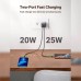 Зарядное устройство Ugreen 2xUSB 40W GAN (Type-C 25W+20W) PD CD294 White (90573)