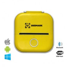 Принтер чеків UKRMARK P02YL Bluetooth, жовтий (900937)