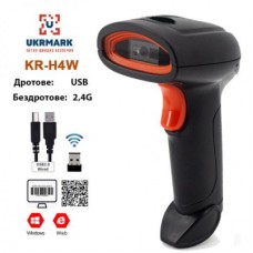 Сканер штрих-кода UKRMARK KR-H4W 2D, USB, 2,4GHz (UMKRH4W)