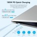 Дата кабель USB-C to USB-C 1.0m USB2.0 100W (20V/5A) Light Blue Silicone Vention (TAWSF)