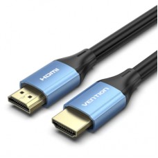 Кабель мультимедійний HDMI to HDMI 2.0m V2.0 4K 60Hz Aluminum Alloy Blue Vention (ALHSH)