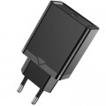 Зарядний пристрій Vention 1xUSB 18W (USB-A) QC3.0 black (FABB0-EU)