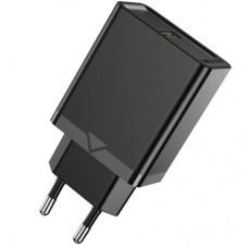 Зарядний пристрій Vention 1xUSB 18W (USB-A) QC3.0 black (FABB0-EU)