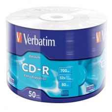 Диск CD Verbatim CD-R 700Mb 52x Wrap-box Extra (43787)