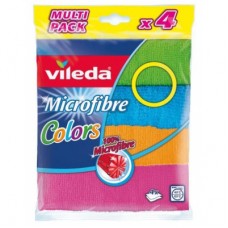 Салфетки для уборки Vileda Microfibre Color 4 шт. (4023103192577)