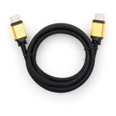 Кабель мультимедійний HDMI to HDMI 1.8 m metal V2.0 Vinga (VCPDCHDMI2VMM1.8BK)