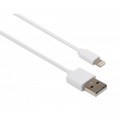 Дата кабель USB 2.0 AM to Lightning PVC 1m white Vinga (VCPDCL1W)