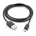 Дата кабель USB 2.0 AM to Micro 5P PVC 1m black Vinga (VCPDCM1BK)