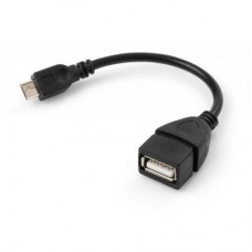 Дата кабель OTG USB 2.0 AF to Micro 5P Vinga (VCPDCOTGMBK)