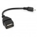 Дата кабель OTG USB 2.0 AF to Micro 5P Vinga (VCPDCOTGMBK)