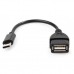 Дата кабель OTG USB 2.0 AF to Type-C Vinga (VCPDCOTGTCBK)