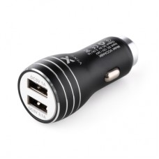 Зарядное устройство Vinga Dual USB Car Charger aluminium 15.5W Max (VCCAABK)