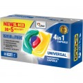 Капсулы для стирки Wash&Free Universal 35 шт. (4260637721945)