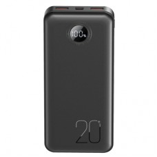 Батарея універсальна XO 20000mAh, PD/20W, QC/22.5W, black (PR239_Black)