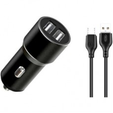 Зарядное устройство XO TZ09 2.4A/2 USB + cable microUSB Black (XO-TZ09M-BK)